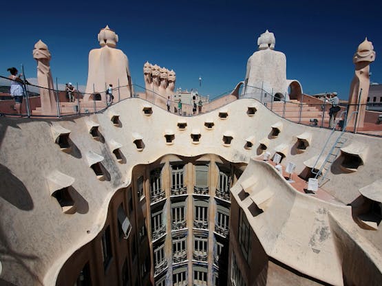 Casa Mila, de Gaudí. Barcelona, Espanha