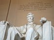 Estátua de Abraham Lincoln no Lincoln Memorial. Washington DC, EUA
