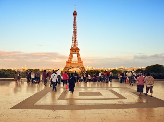 Torre Eiffel vista do Palais de Chaillot. Paris, França