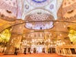Interior da Mesquita Azul. Istambul, Turquia
