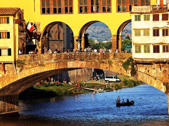 Ponte Vecchio e o Rio Arno. Florença, Itália