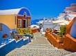Rua de Oia. Santorini, Grécia