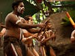 Performance aborígene no Tjapukai Culture Park em Kuranda, Queensland. Australia